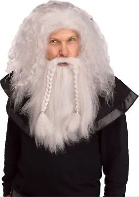 Viking Wig And Beard Grey • $20.88