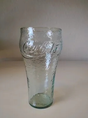 Vintage Enjoy Coca Cola Light Green Bubble Glass Tumbler 6  B2 • $5.55