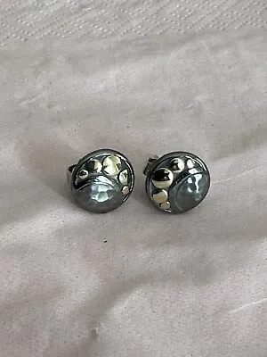 John Hardy-18kt Dot/moon Phase-sterling/rhodium-post-stud-earrings-discontinued • $99.99