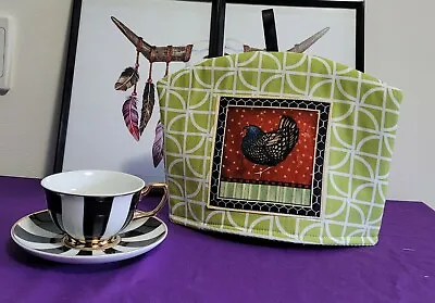 Fabric Tea Cosy Tea Pot Cover - Chicken Design To Fit 3 Cup • $16.95