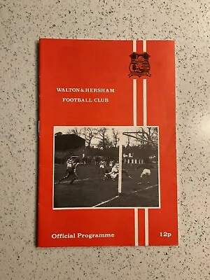 Walton & Hersham V Hampton 1st Jan 1979 • £4.25