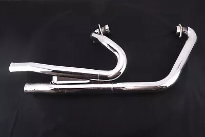 Victory Kingpin OEM Exhaust Header Pipes W/ CHROME Heat Shields COMPLETE Set • $81