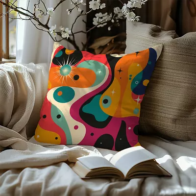 Mid Century Boho V2 Modern Pillow - Colorful Pillow - Living Room Decor • $29.85