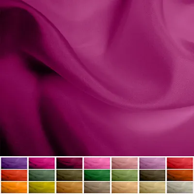 $2.07 • Buy 100% Pure Silk Fabric Habotai - 8 Momme - Multiple Colours - 45 
