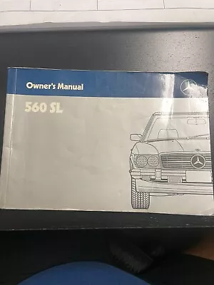 Mercedes 560 SL Owners Manual • $215