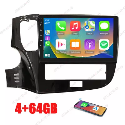 4+64G For Mitsubishi Outlander 18-21 Car Stereo Radio Android 13 Carplay GPS BT • $159.99