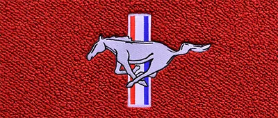 Pony/Tri-Bar Logo - Red Carpet Custom Floor Mats Fits 2005-2009 Ford Mustang ! • $144.15