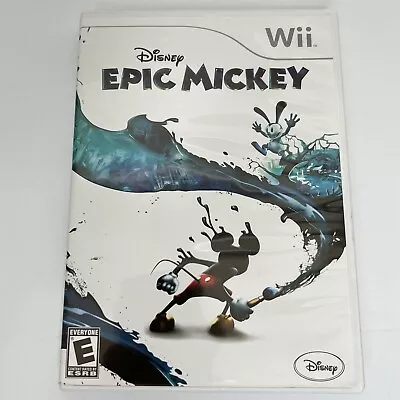 Disney Epic Mickey Authentic (Nintendo Wii 2010) Tested & Working • $6.50