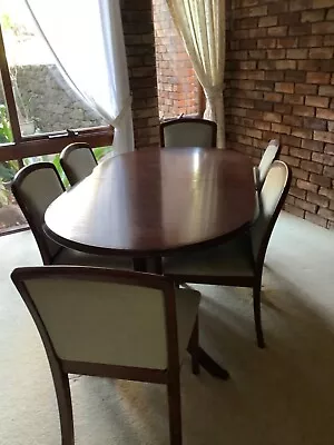 $200 • Buy Extendable Parker Walnut Dining Table And 8 Chairs (including 2 Carver Chairs)
