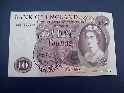 Bank Of England: One 1966/70 Uncirculated £10 (Fforde) Banknote • £65