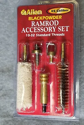 Black Powder 45 Cal. 5 Piece Ramrod Accessory Set 10x32 Threads LC010103-22 • $15.95