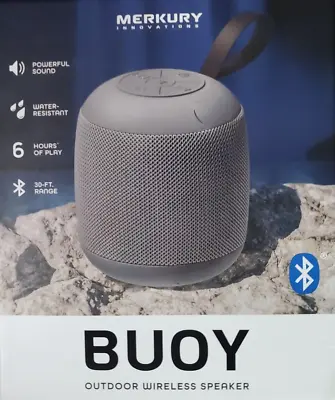 Merkury Innovations Buoy Outdoor Wireless Speaker Deep Grey • $15.39