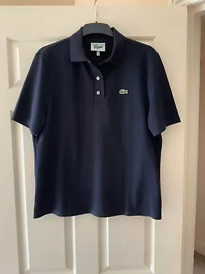 £45 • Buy Lacoste Ladies Polo T-shirt , Navy, Size 44, Bnwot