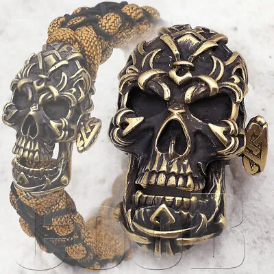 CooB Paracord Buckle Shackle BIKER CELTIC SKULL For Bracelet Lanyard Bead Beads • $39.99