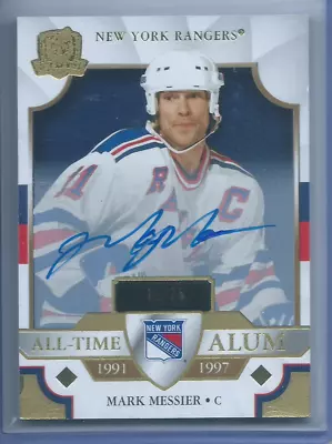 Mark Messier All-Time Alumni Gold Foil Auto /25 2021-22 Upper Deck The Cup • $289.28