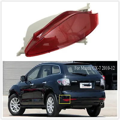 Left Side Outer Rear Bumper Lamp Reflectors Cover Light For Mazda CX-7 2010-2012 • $39.79