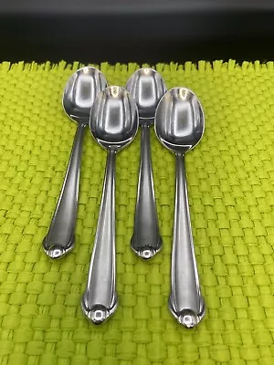 4 Mikasa Gerald Patrick Classico Satin Glossy Soup Spoons 7.5”Long • $19.99