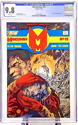 Miracleman #15 CGC 9.8 WP Death - Kid Miracleman Severed Head Cover Eclipse 1988 • $275.99