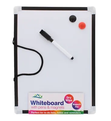 £3.49 • Buy A4 Magnetic Whiteboard Dry Wipe White Board Office School Home Memo Notice Small