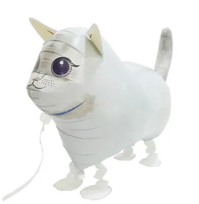 WHITE Cat Walking Balloon Airwalker Actually Walks! UK SELLER • £3.89