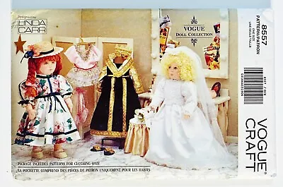 Vogue Craft 8557 American Girl 18  Doll Wedding Gown Veil Tutu Queen Pattern • $10