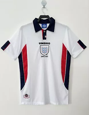 Vintage England White Soccer Jersey 1998 • $50.90