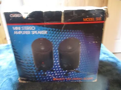 Cyberex Model ST-5 Mini Stereo Amplifier Speader System Black New In Box • $16.79