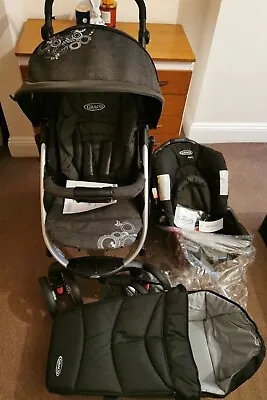 £200 • Buy The Graco Quattro 3 In 1 Baby Travel System Pushchair Baby Stroller 