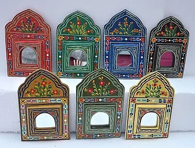 Beautifully Hand Painted Mini Mirror  From Morocco Many Colours Available • £8.99