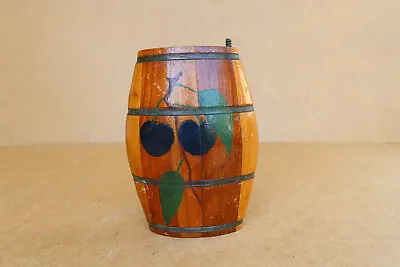 Wood Barrel Vintage Wooden Barrel Canteen Cask Pocket Size For Sale Mid-century • $58.90