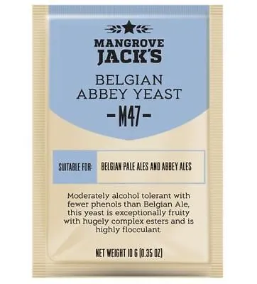 £4.99 • Buy MANGROVE JACK'S Belgian Abbey Yeast M47 - Craft Series - 10g Sachet
