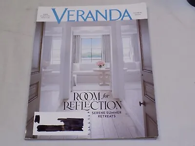Veranda Magazine July August 2022 Issue Home Decor Serene Summer Reflection Room • $9.99