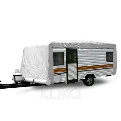 PREMIUM 14ft To 17ft CARAVAN COVER WITH SIDE ZIP CAMPERVAN 15ft 16ft • $159