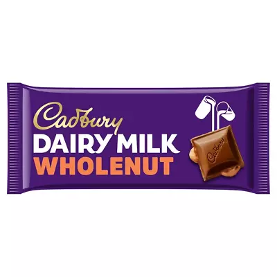 Cadbury Dairy Milk Whole Nut Chocolate Bar 180G • £8.99