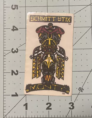 SCHMITT STIX MONTY Vintage  STICKER / DECAL 2 X 3.5 • $10