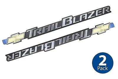 (2) GM Chevy Trailblazer Emblems OEM Adhesive Badge Logo Front Door Decal NOS • $8.72