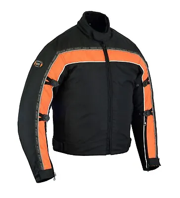 3 Layers Mens Motorcycle Touring Textile Touring Riding Jacket With FREE ARMOR • $62.99