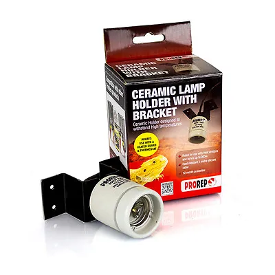Pro Rep Ceramic Fitting Lamp Holder With Bracket 300w Bulb Holder • £15.45