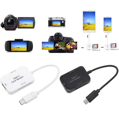 USB 3.1 Type-C Card Reader SD MicroSD TF OTG Combo HUB For Samsung Galaxy A21 AU • $12.50