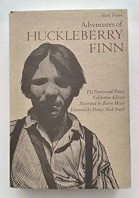 Fine 1985 HC DJ First Edition Huckleberry Finn Mark Twain Signed By Barry Moser • $90