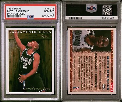 1995 Topps Mitch Richmond Pan For Gold PFG13 PSA 10 • $45