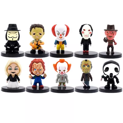 10PCS Horror Movie Action Figure Halloween Decoration Bride Of Chucky 5.5cm Doll • $22.99