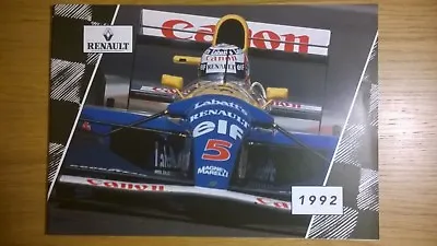 RENAULT WILLIAMS GRAND PRIX ENGINEERING LIMITED Formula One Brochure Book 1992  • £14.95