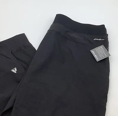 Eddie Bauer First Ascent Guide Pro Flex Crop Hiking Pants Black Size 18 NWT • $34.95