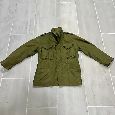 VTG ALPHA INDUSTRIES M65 FIELD JACKET Small Short  OG-107 Cold Weather Coat • $90