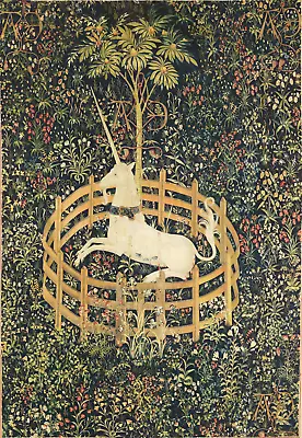 Spot-on Woven Reproduction Of The Unicorn In Captivity Medieval TapestryRE495244 • $14.97