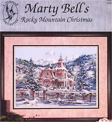 Pegasus Publication MARTY BELL'S ROCKY MOUNTAIN CHRISTMAS Cross Stitch Leaflet • $10.50