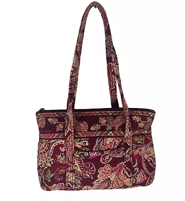 Vera Bradley Retired Lil’ Betsy Piccadilly Plum Paisley Tote Shoulder Bag Purse • $23.99