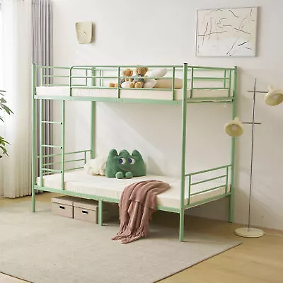 Modern Metal Bunk Beds Twin Over Twin With Ladders And Twin Size Kids Child • $150.98