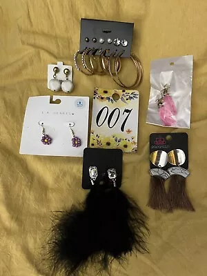 Wholesale Earrings Lot Of 6 Packs Fashion Stud Dangle Feather Pierced New • $10